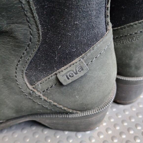 Teva Anaya Chelsea Women Waterproof Ankle Boots Black - Picture 6 of 8